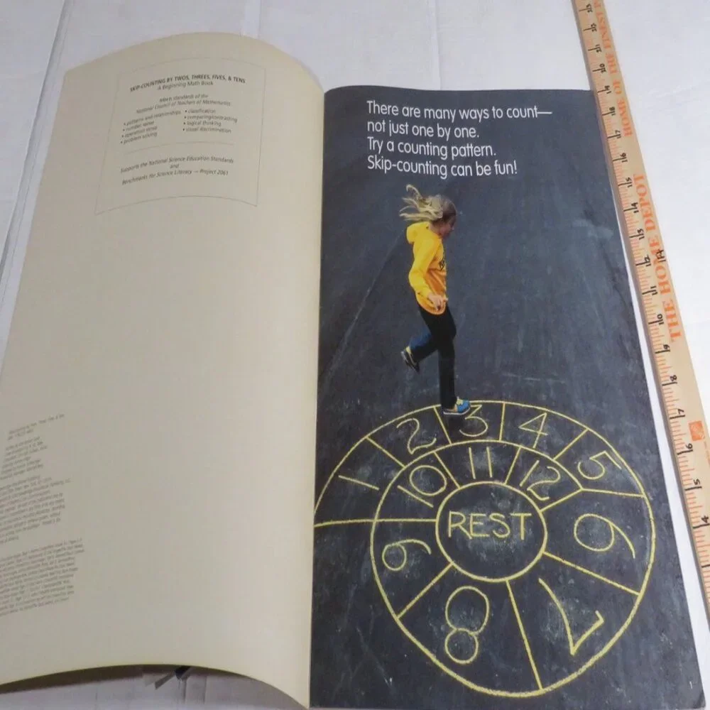 Skip Counting BIG BOOK (almost 2 feet tall) with teacher pages CLASSROOM SIZE